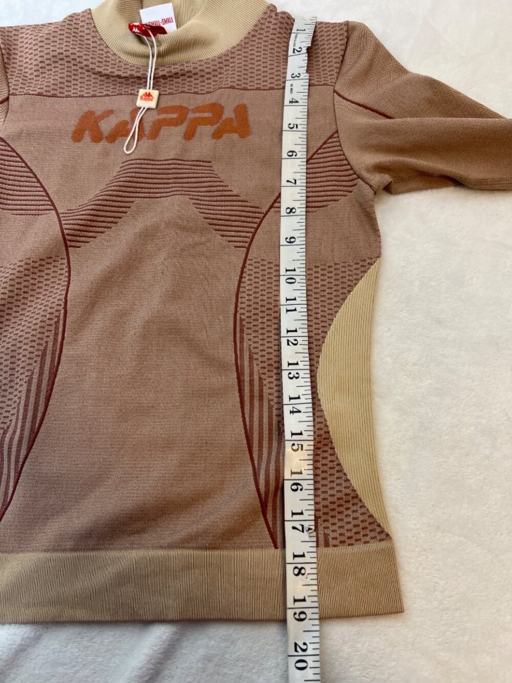 Kappa- Authentic Jaworzno Knit Top, SIZE XS/S Tan Mauve NWOT - Picture 4 of 8